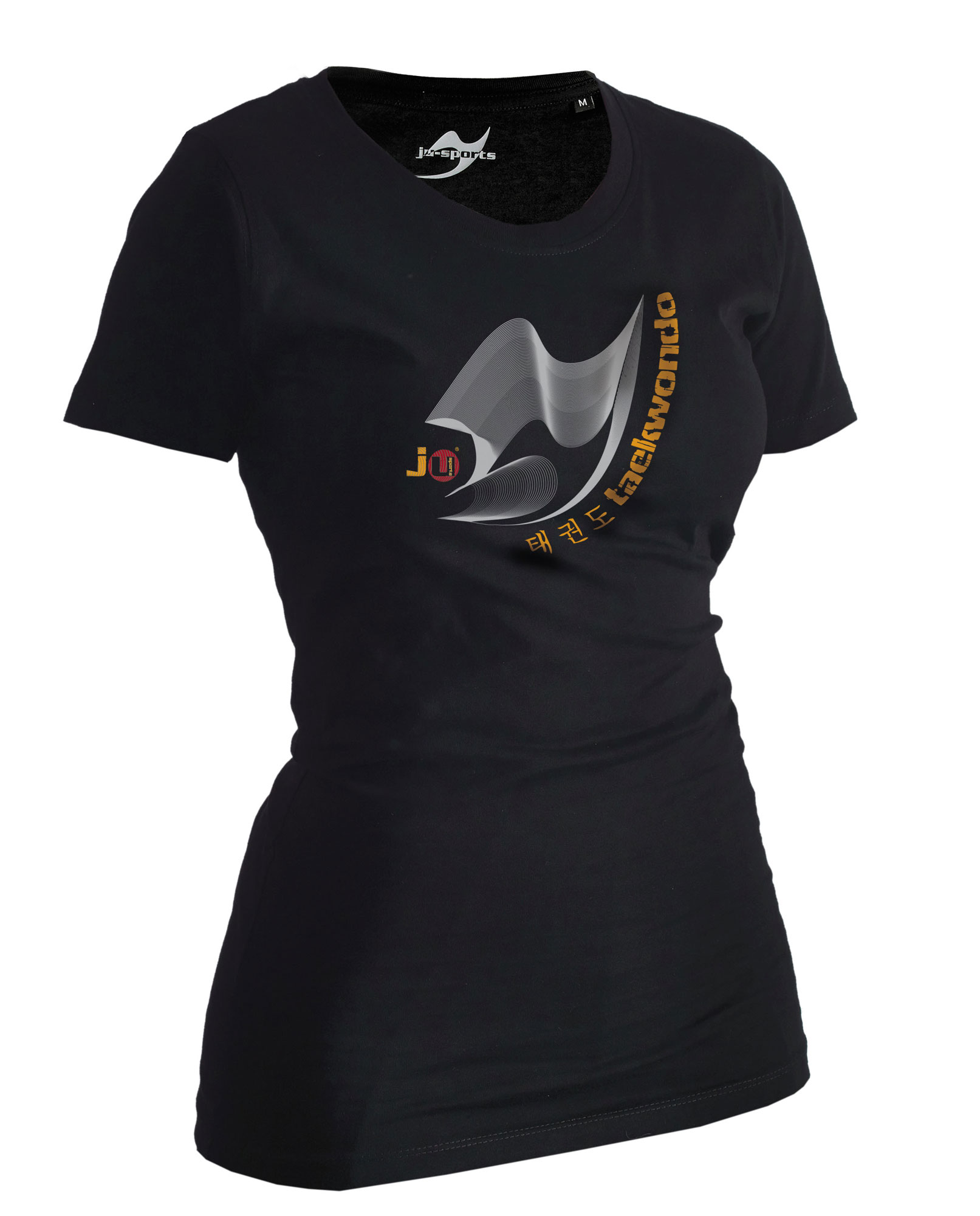 Ju-Sports Taekwondo Shirt Moiré black Lady