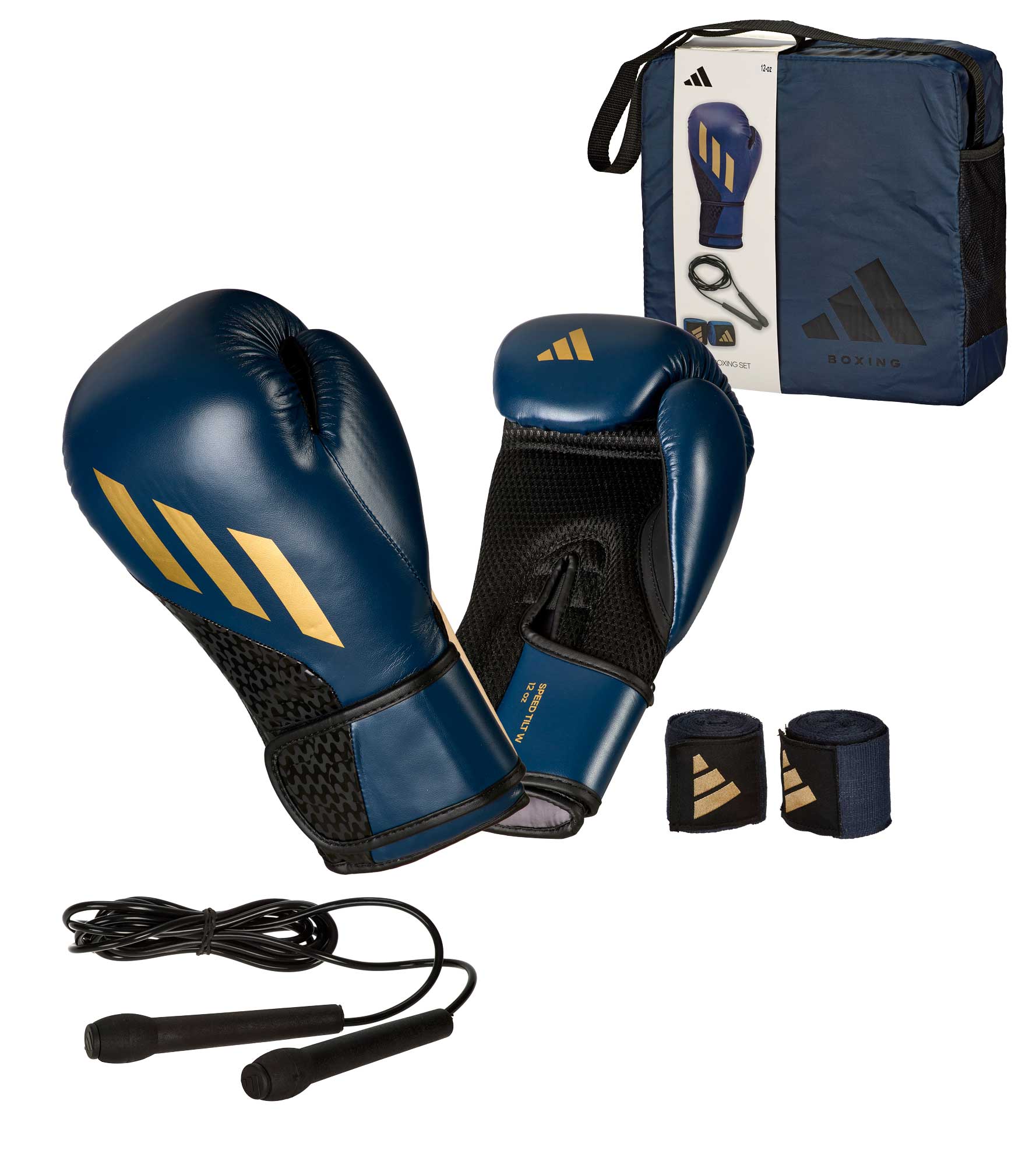 adidas Boxset - Handschuhe, Springseil, Bandagen, adiKITW adidas Boxset - Handschuhe, Springseil, Bandagen, adiKITW