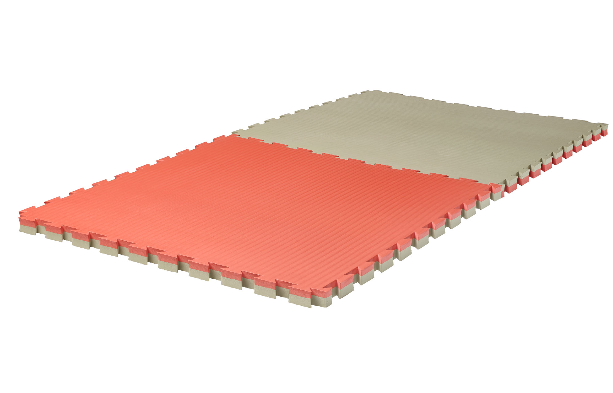 Reversible Jigsaw Mat Pro Tatami 1 m x 1 m x 4 cm red/green