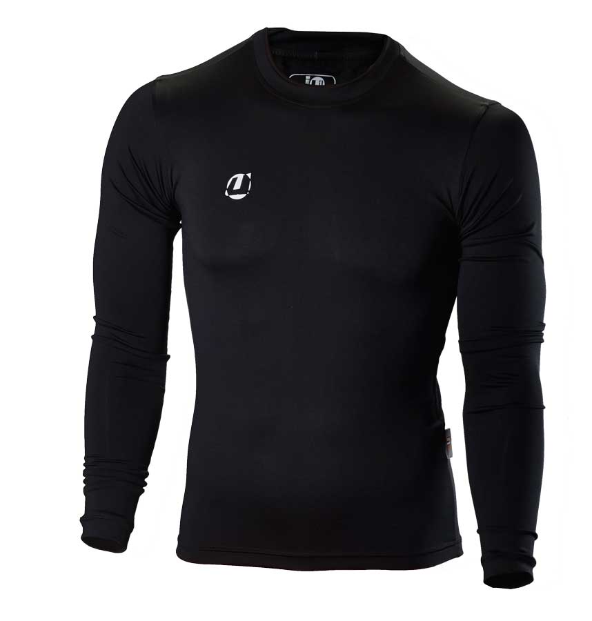 Compression Shirt langarm schwarz