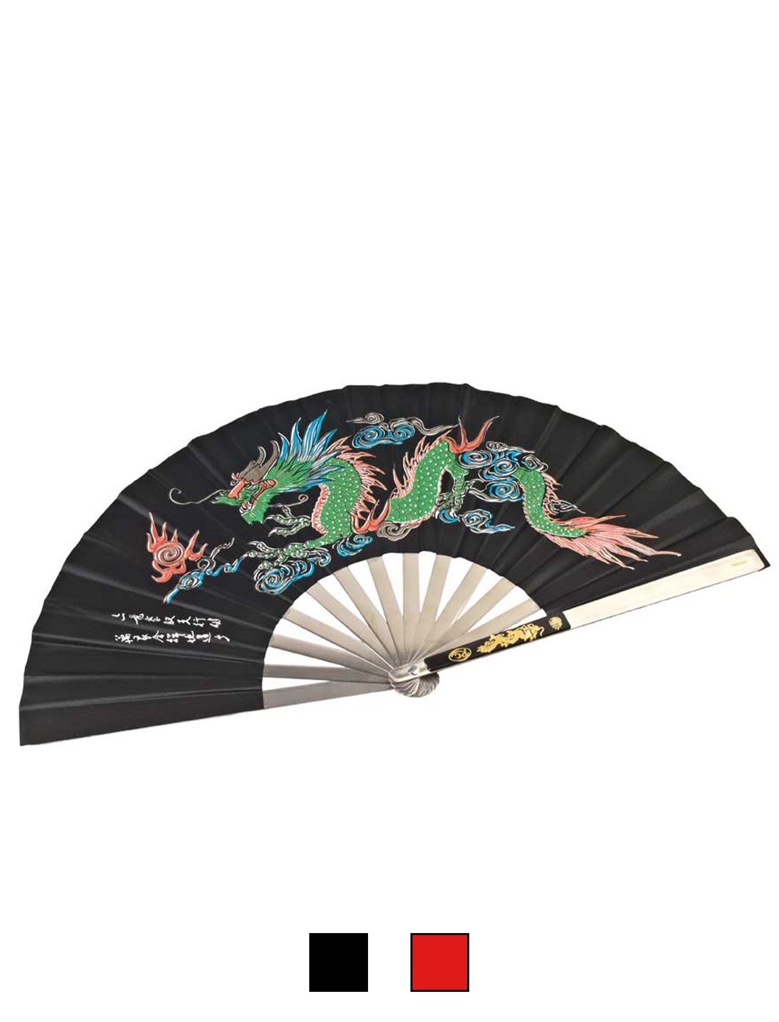 Steel Fan Dragon black