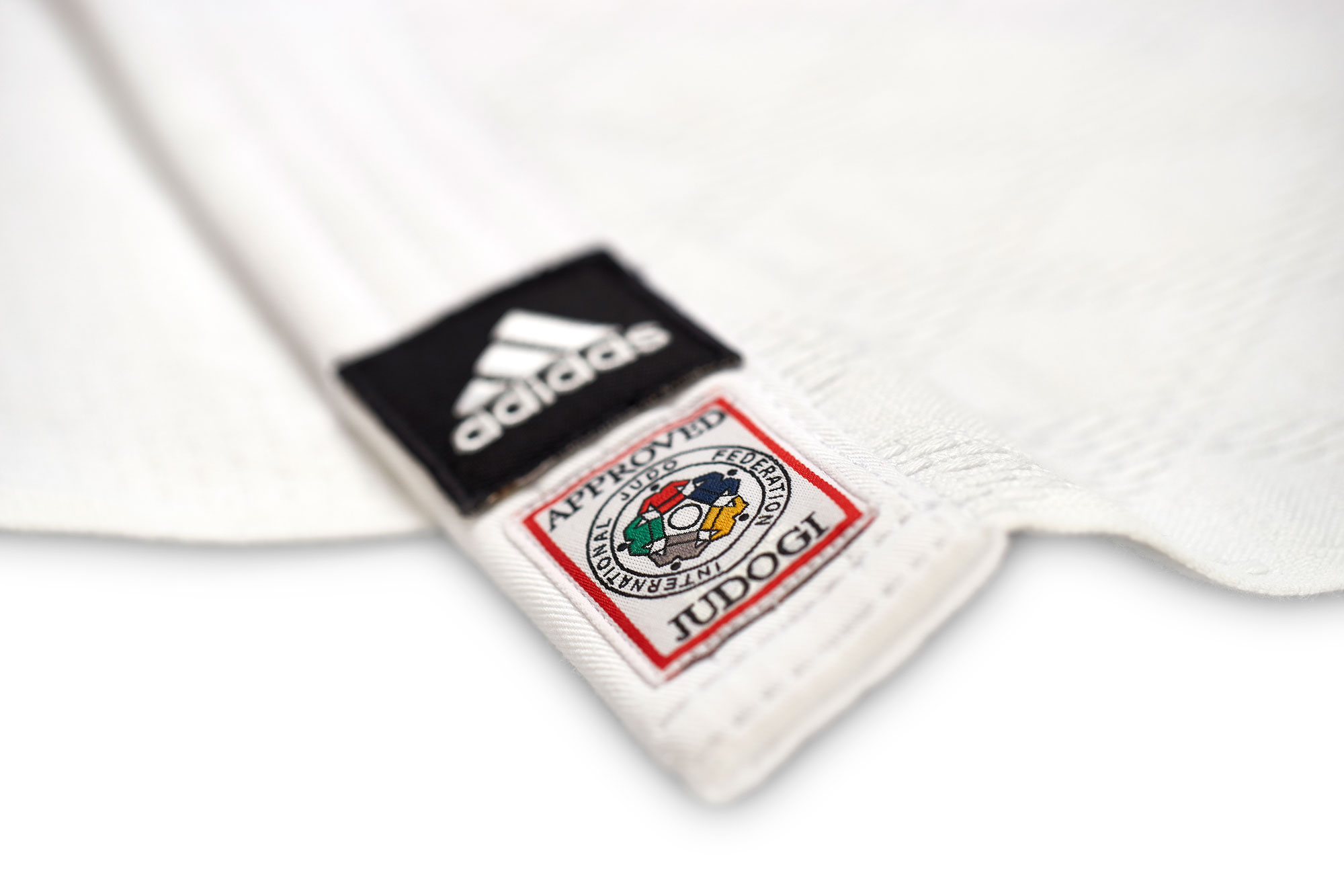 adidas judo gi Champion II JIJFS, white / black stripes slim cut