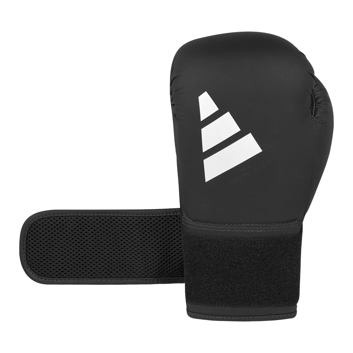 Boxing gloves, Trainingsausrüstung, Schwarze Handschuhe, Klettverschluss, Synthetisches Leder