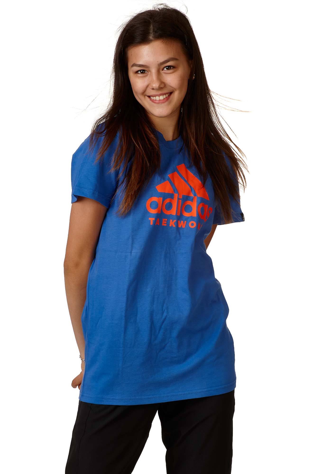 adidas Community Line T-Shirt Taekwondo Performance ADICTTKD blue/orange