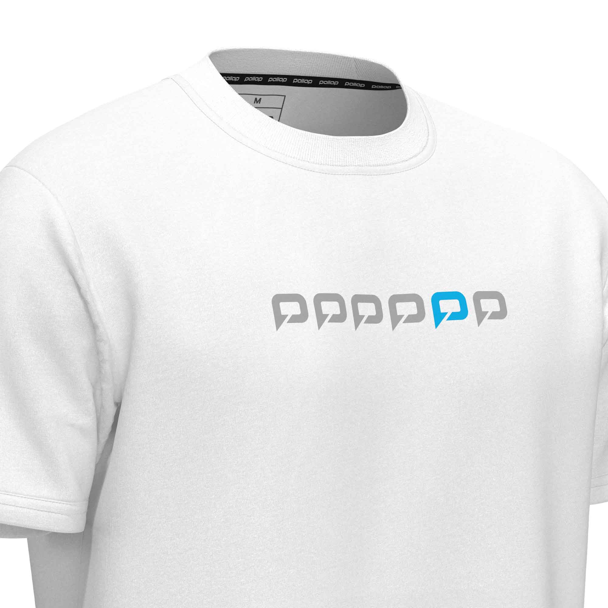 Pallap men's shirt white/cool grey/blue