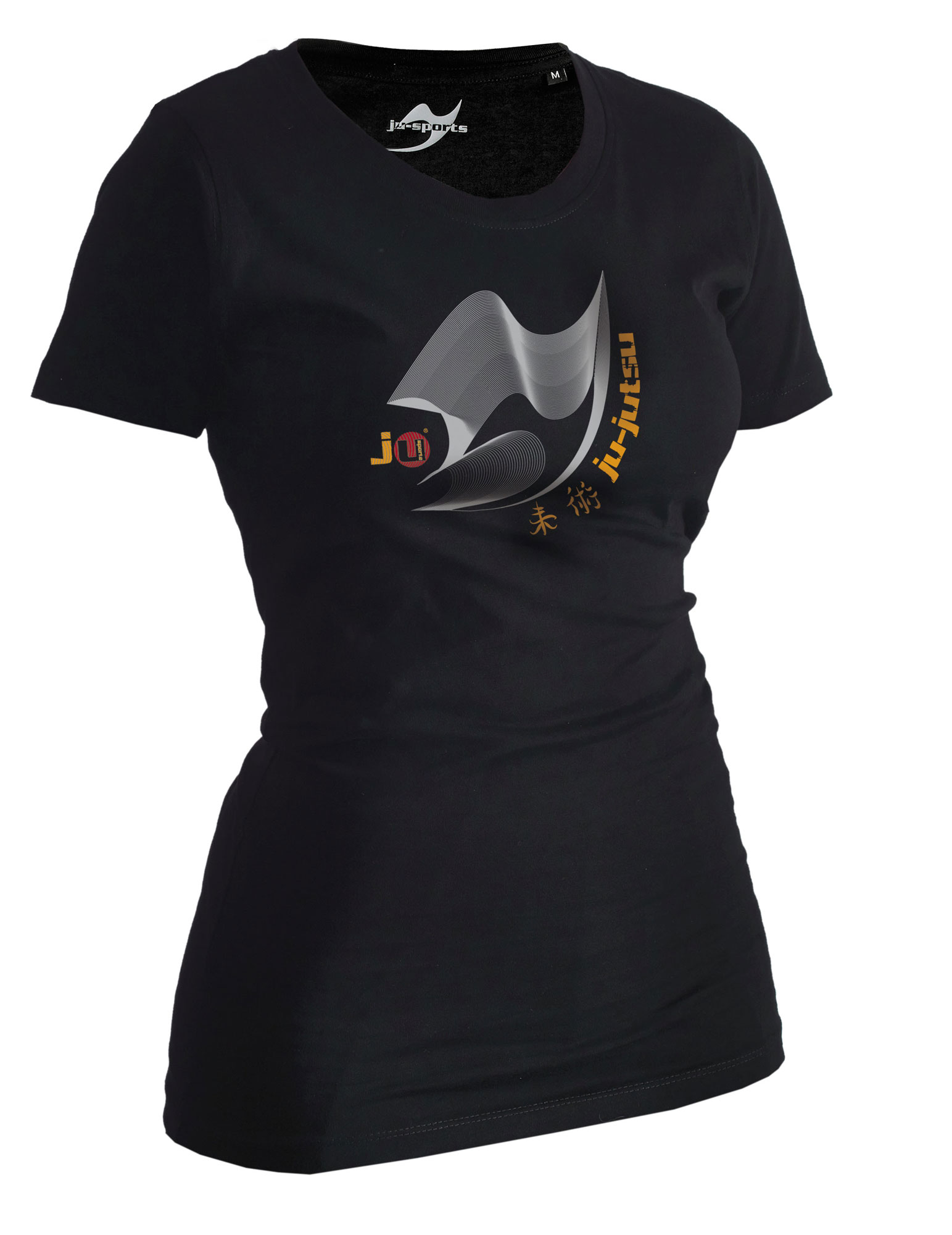 Ju-Sports Ju-Jutsu Shirt Moiré black Lady