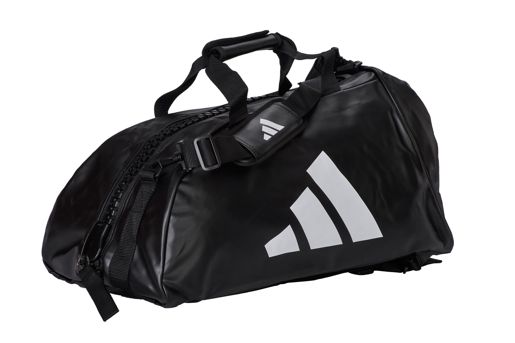 adidas 2in1 Bag Combat Sports black/white PU, adiACC051