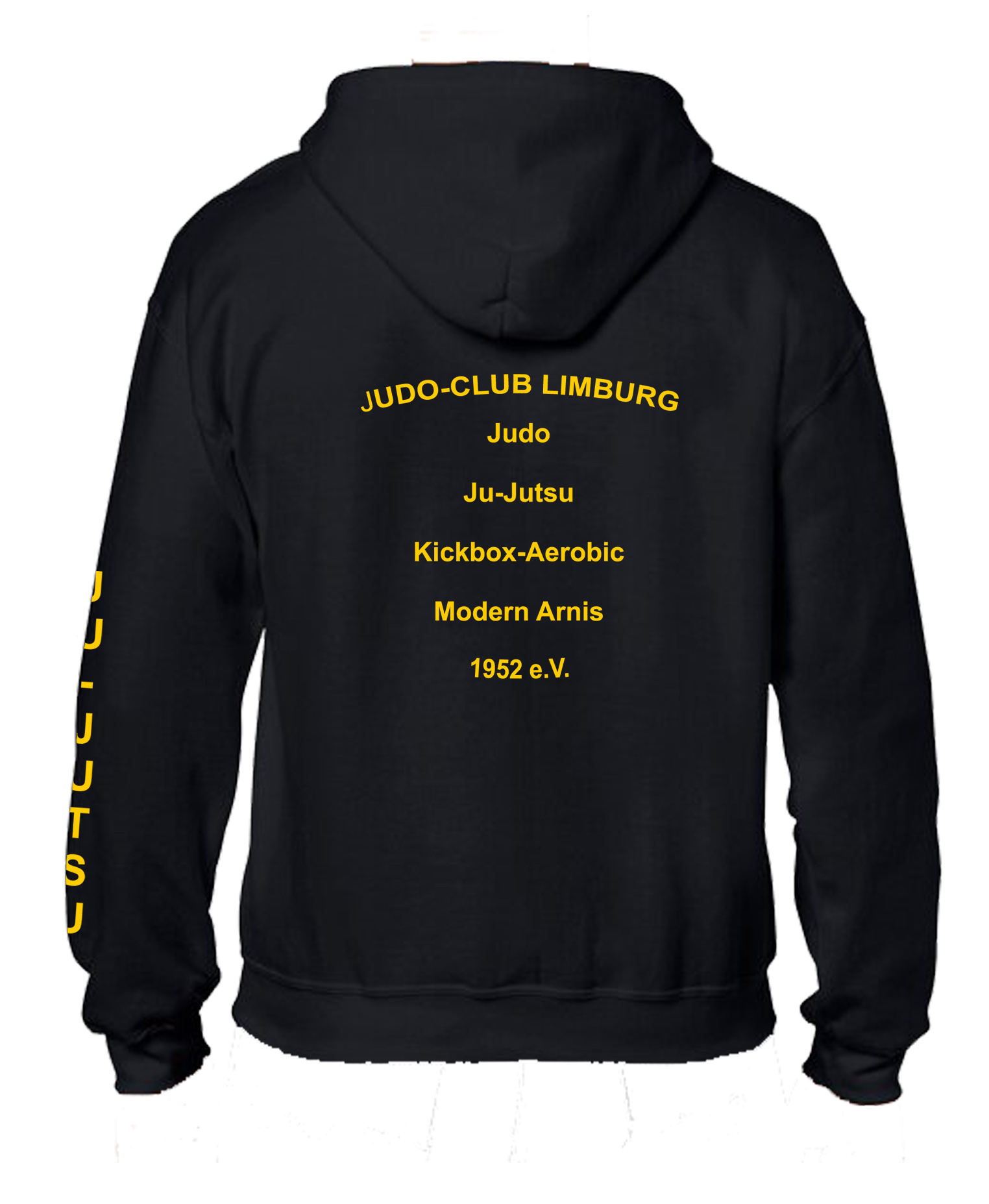 Zip-Hoodie Judo Club Limburg mit Armdruck Sportart