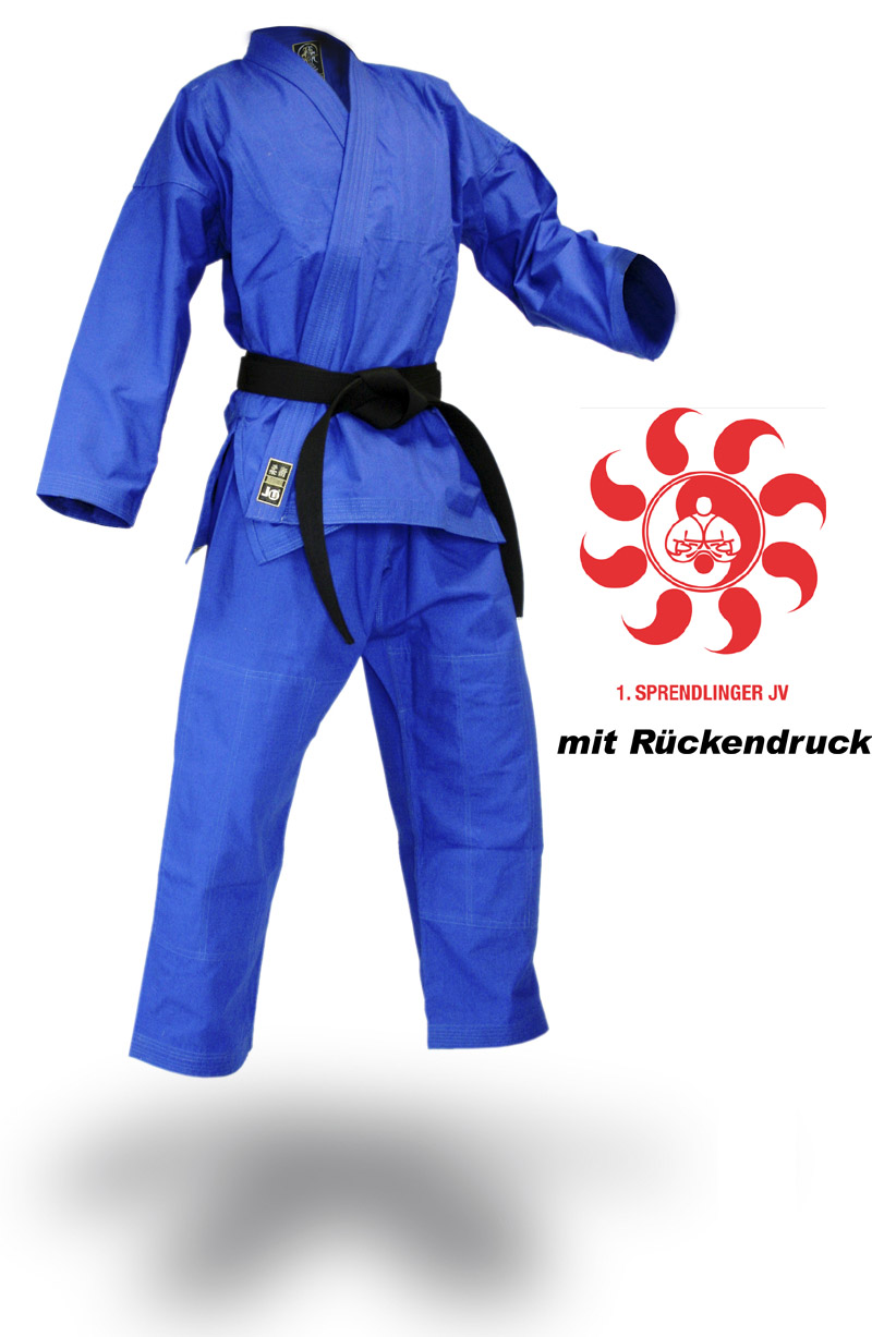 SV Premium Anzug "Ronin" blau Vereinskollektion Sprendlinger Judoverein