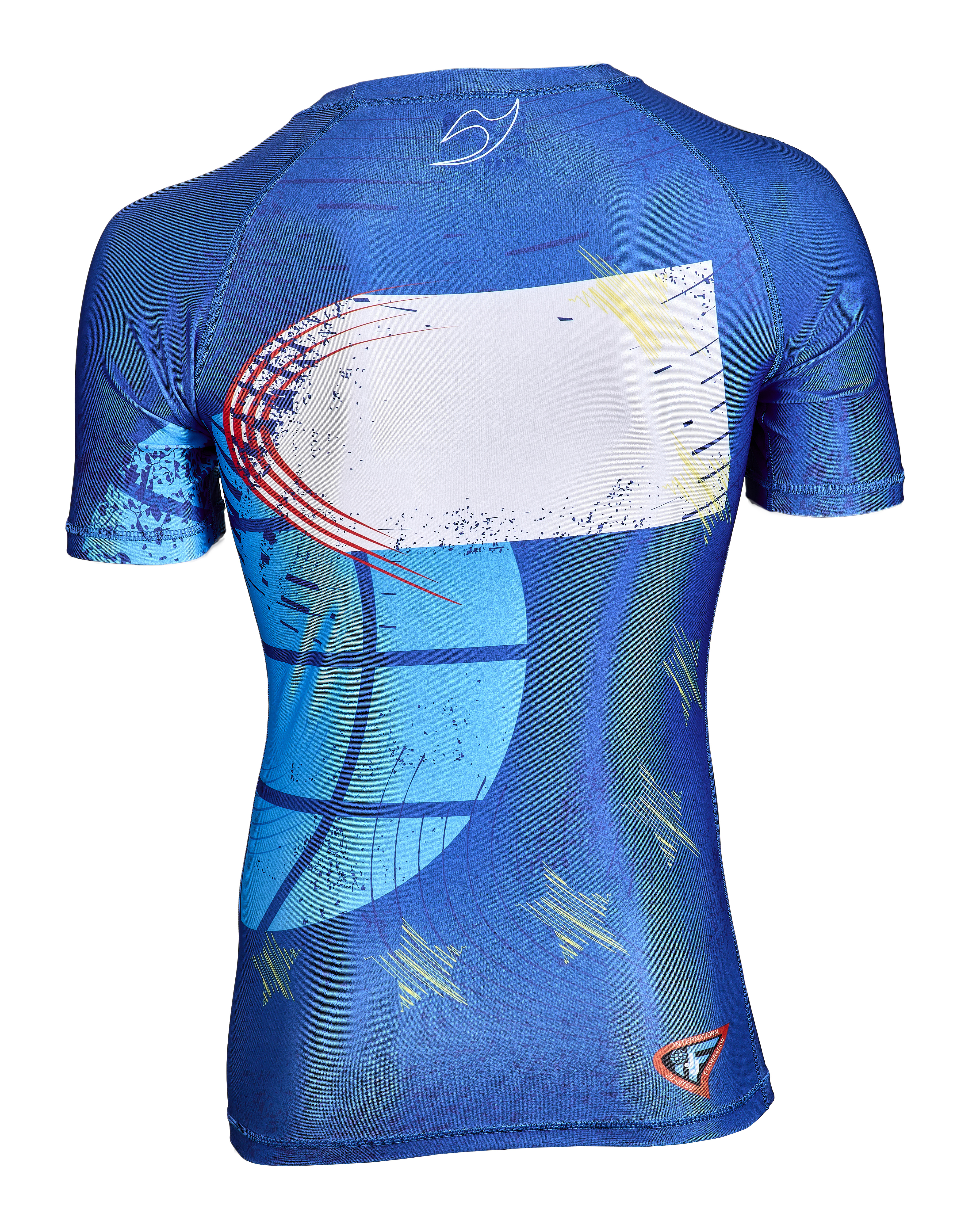 Rashguard shortsleeve blue - JJIF approved 