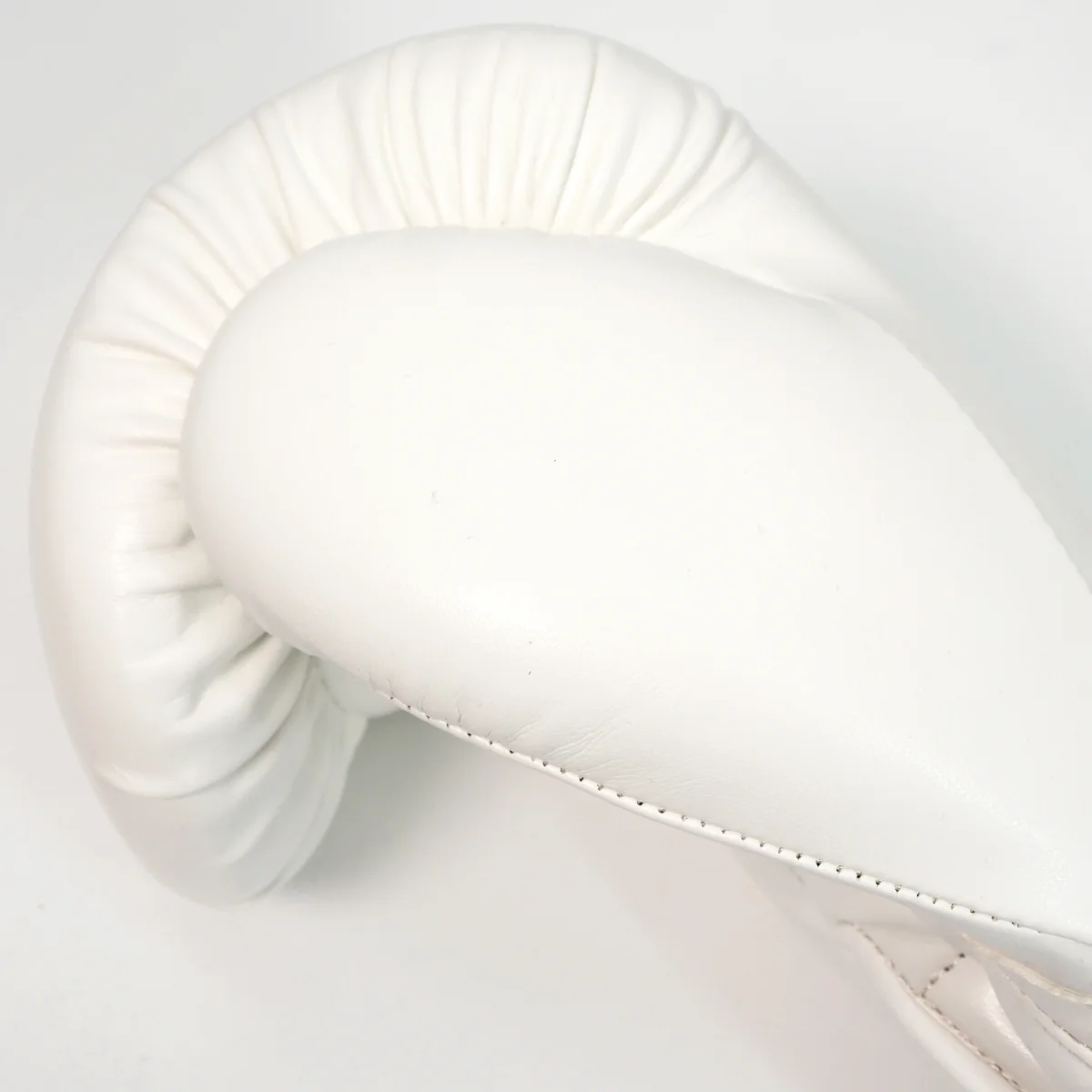 Boxhandschuh, Weiß, Leder, Gepolstert, Sportausrüstung