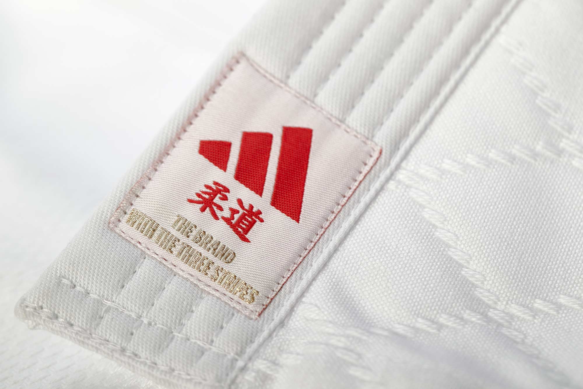 adidas judo gi Club J350E white/red stripes