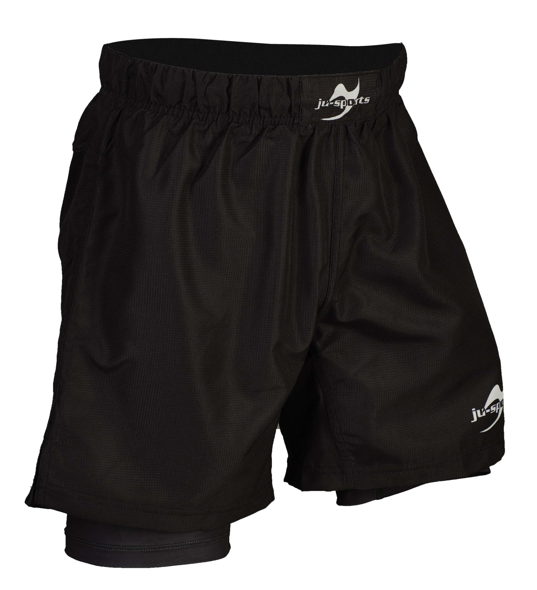 Grappling shorts double unisex black/black