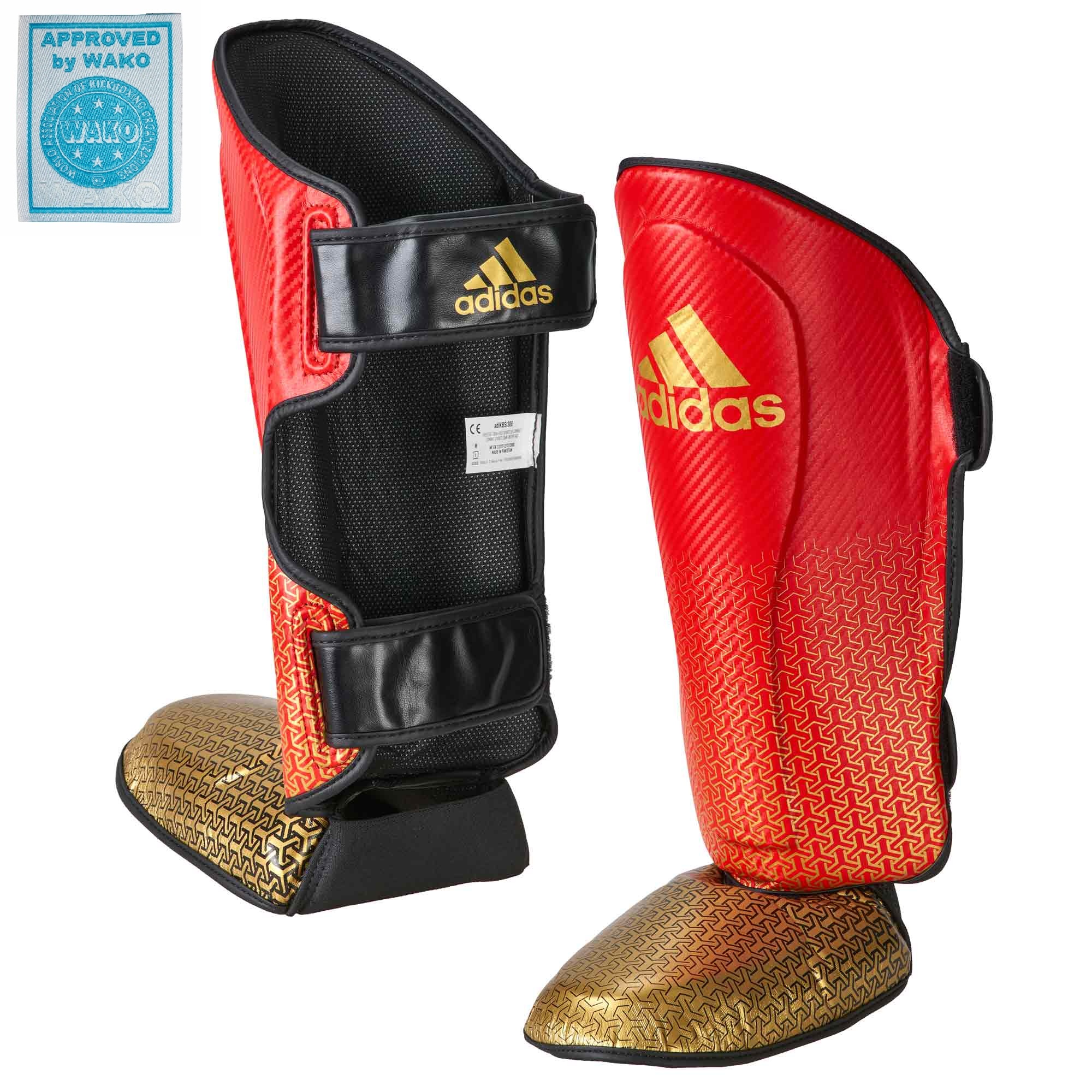 adidas shin & instep protector adiKBSI300 red/gold