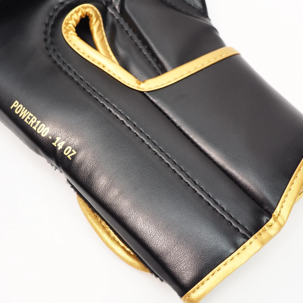 handschuhe, leder, schwarz, gelb-kante, text-POWER100