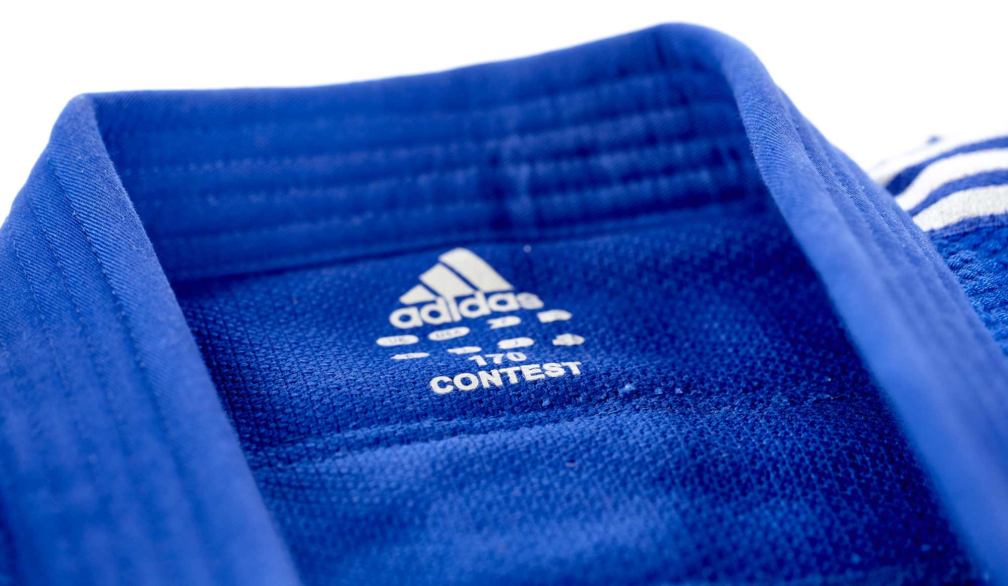 adidas judo gi Contest J650 blue/silver stripes
