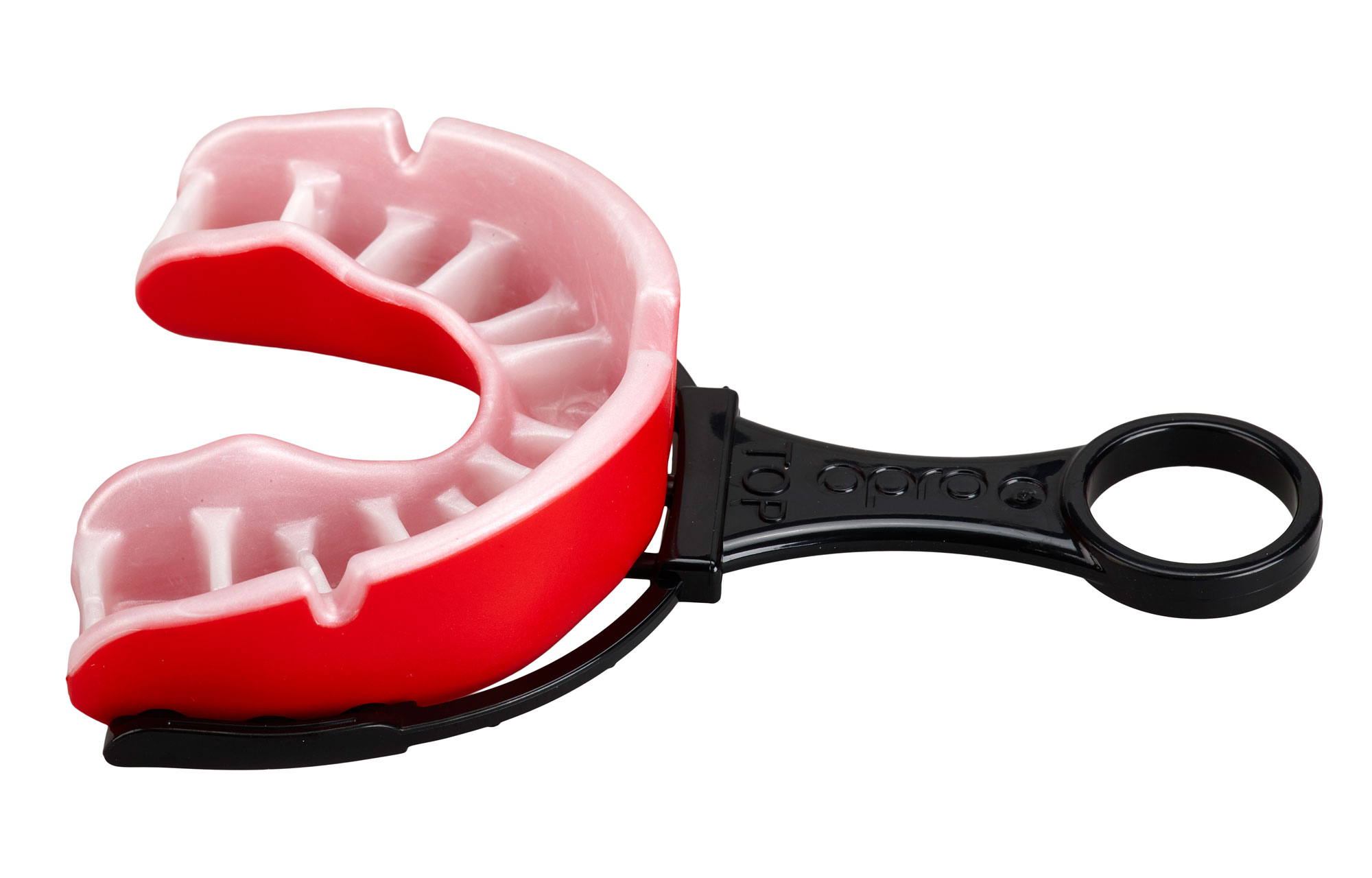 OPRO Mouthguard Gold Level Senior red/pearl