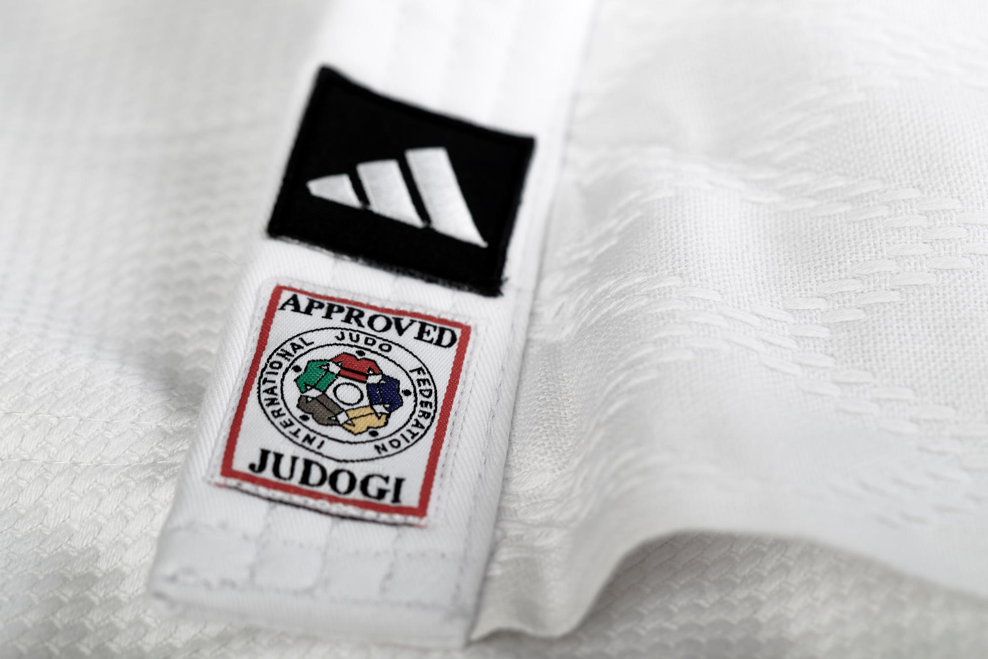 adidas judo gi Champion III JIJF-2 white / black stripes