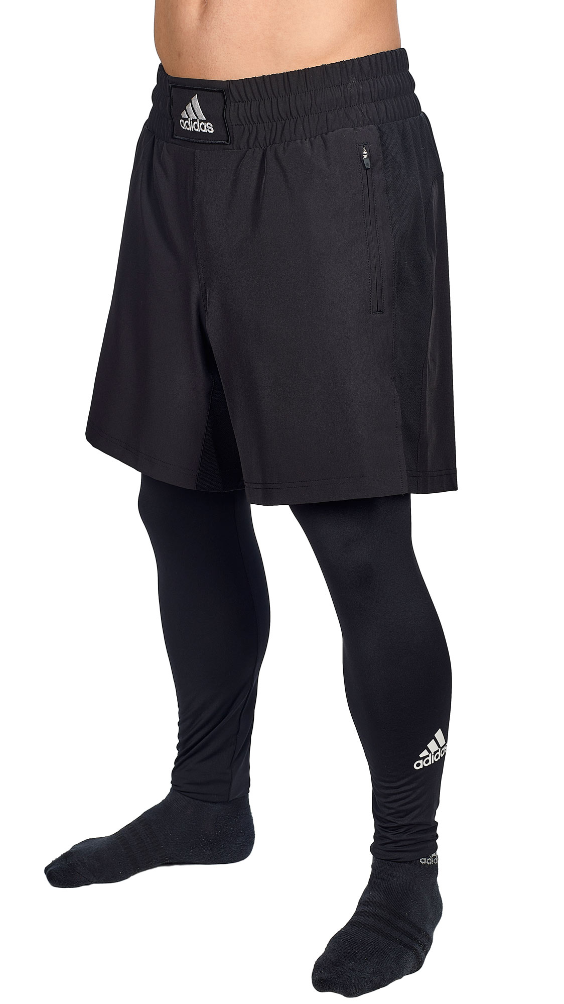 adidas boxing wear tech shorts with spats BXWTSH03