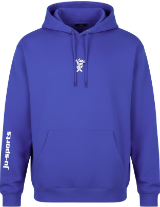 hoodie, Pullover, blau, Taschen, Kordelzug