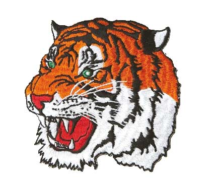 Patch Tigerkopf groß