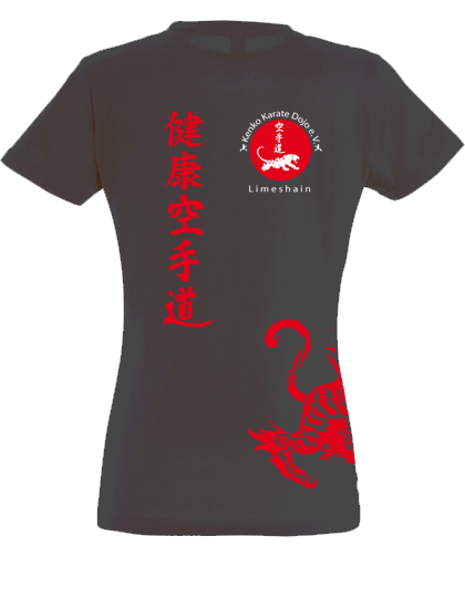 Kenko Karate Tiger Shirt - Damen - dark grey