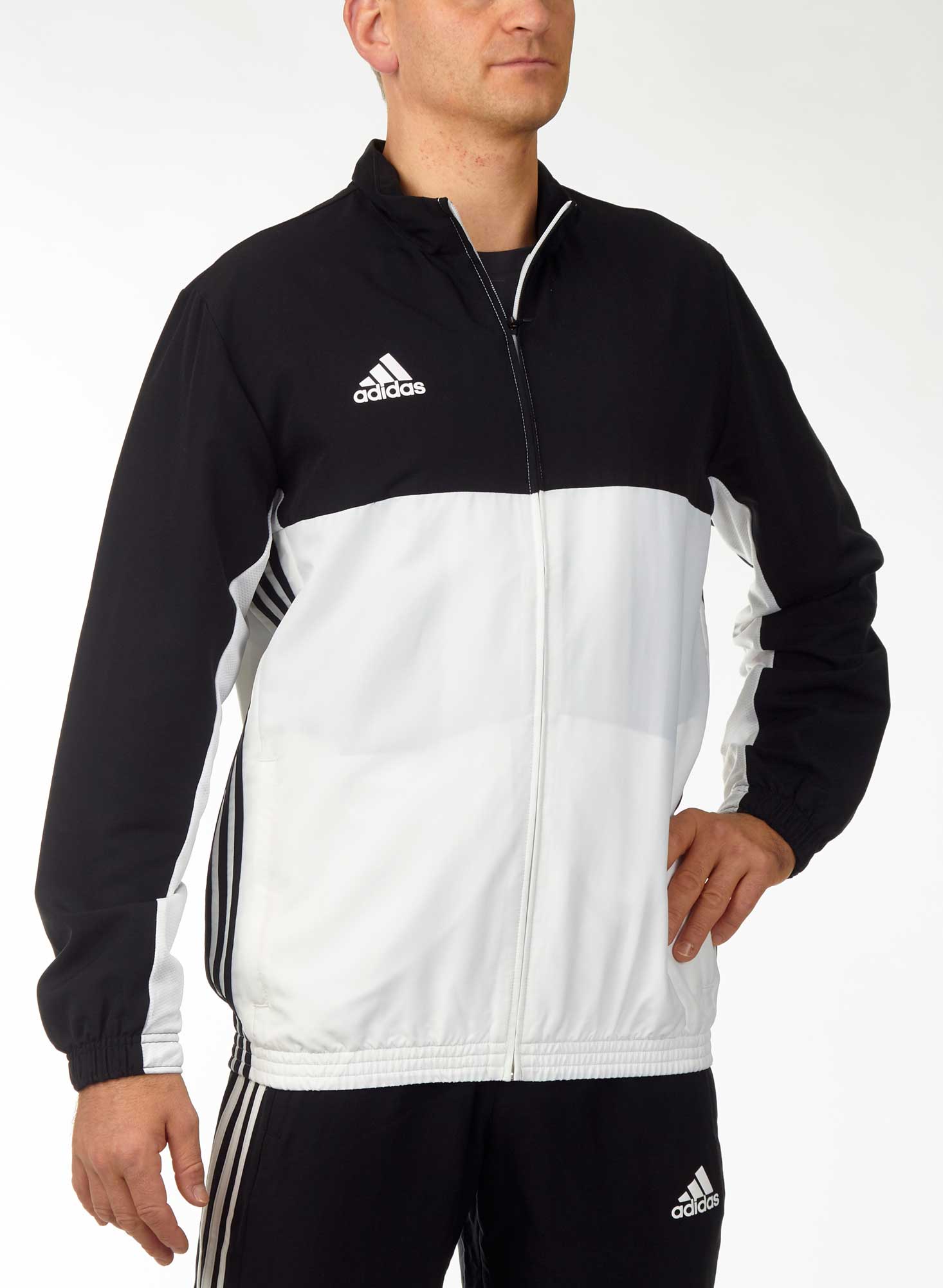 adidas T16 Team Jacket Männer schwarz/weiß, AJ5382