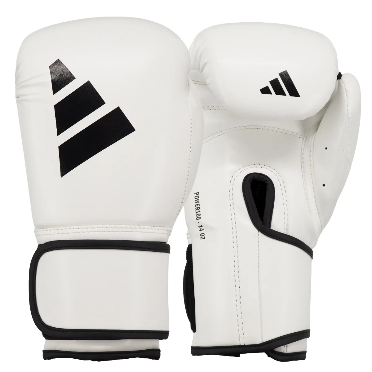 Boxhandschuhe, Weiße Handschuhe, Gepolsterte Handschuhe, Sportausrüstung, Adidas-Logo