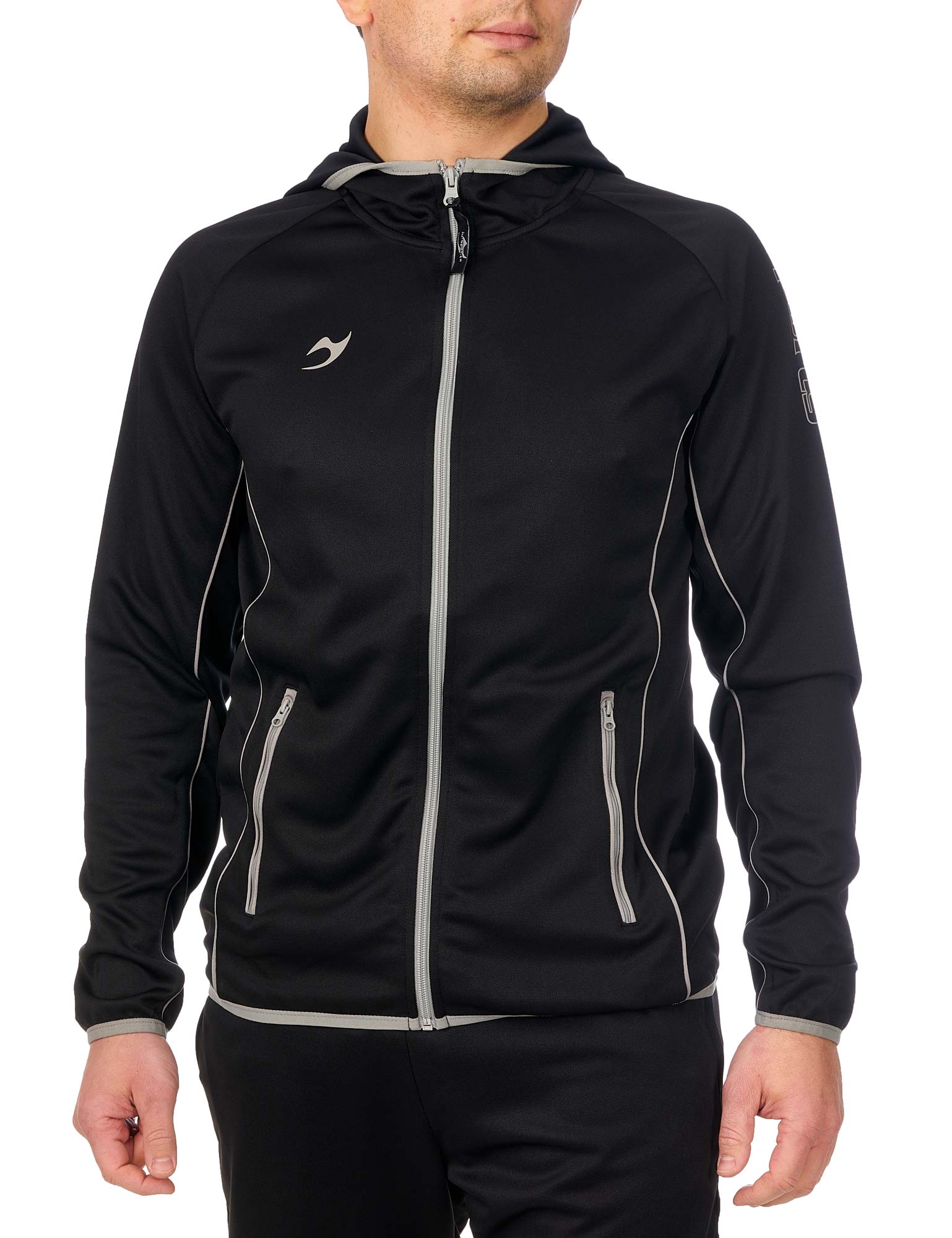 Teamwear C3 Hooded Team Jacket schwarz