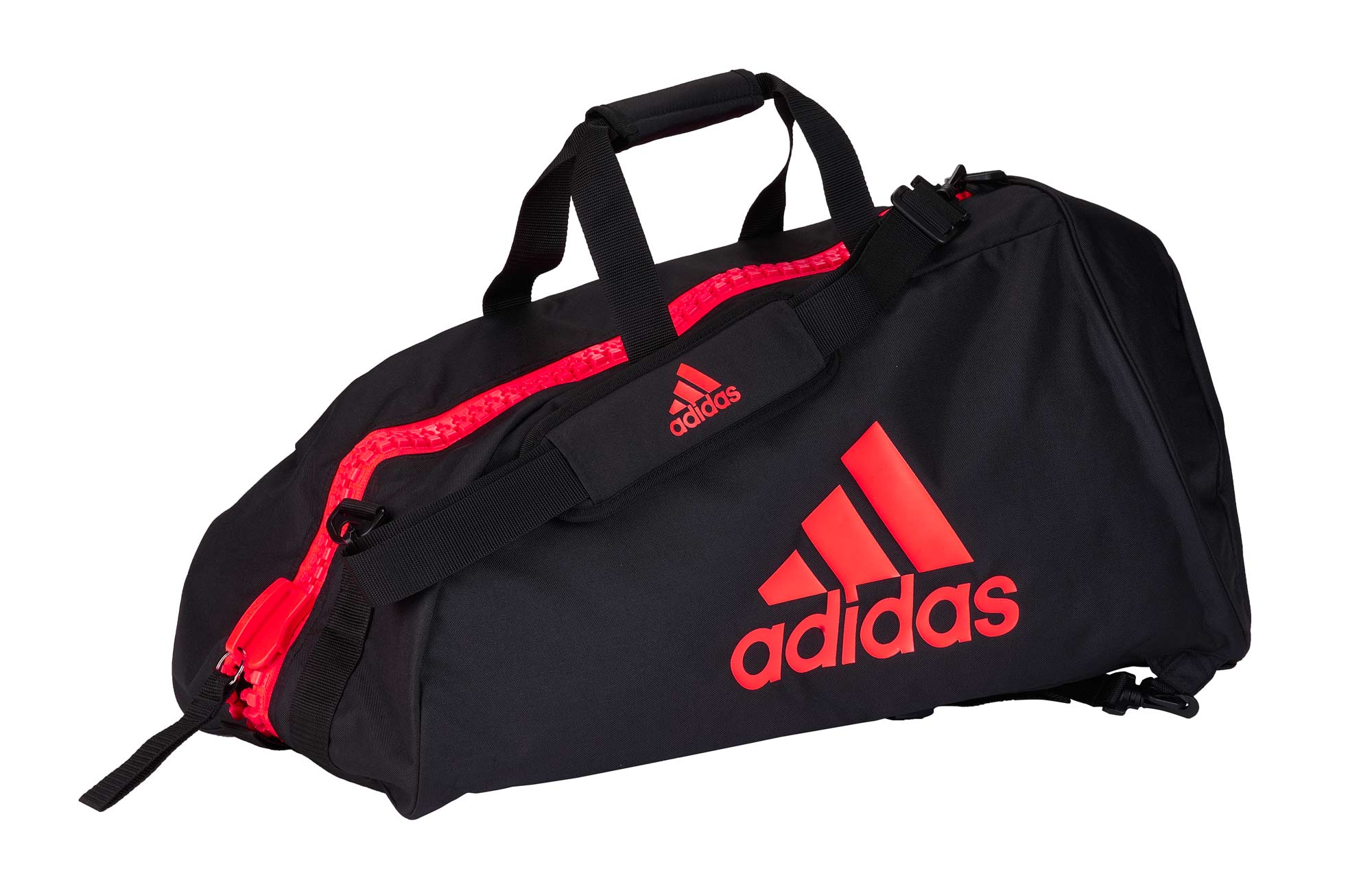 adidas 2in1 Bag "martial arts" black/red Nylon, adiACC052MA