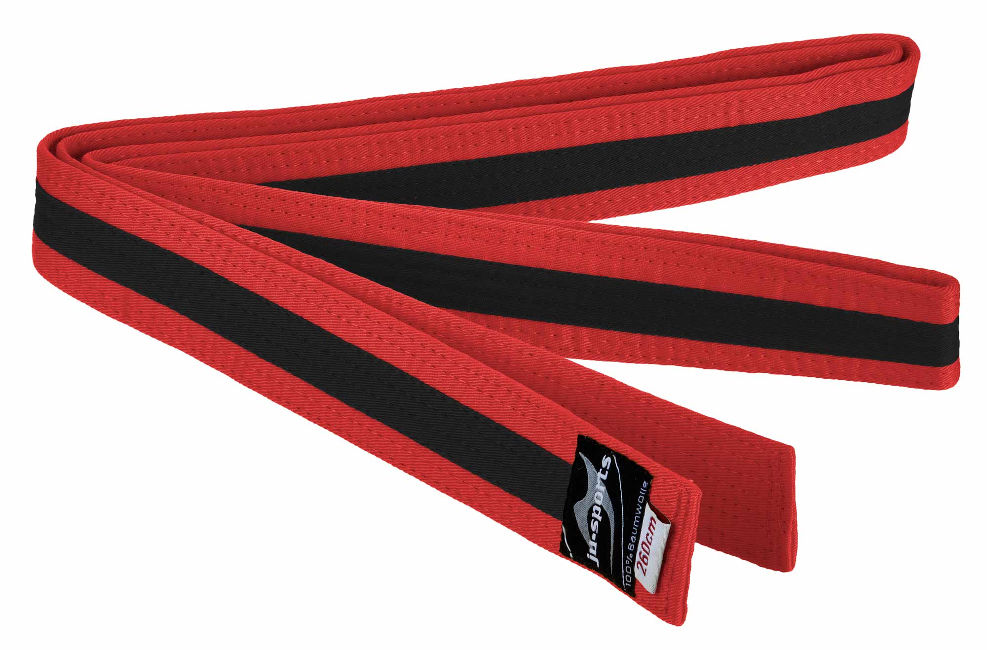 Ju-Sports budo belt red/black/red
