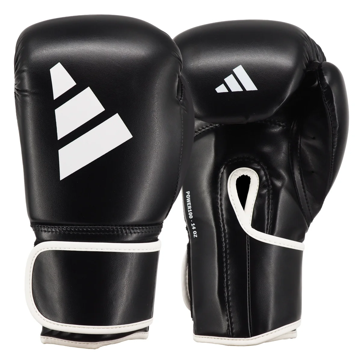 Boxhandschuhe, Schwarze Handschuhe, Leder, Weiße Naht,  Gepolsterte Handgelenke