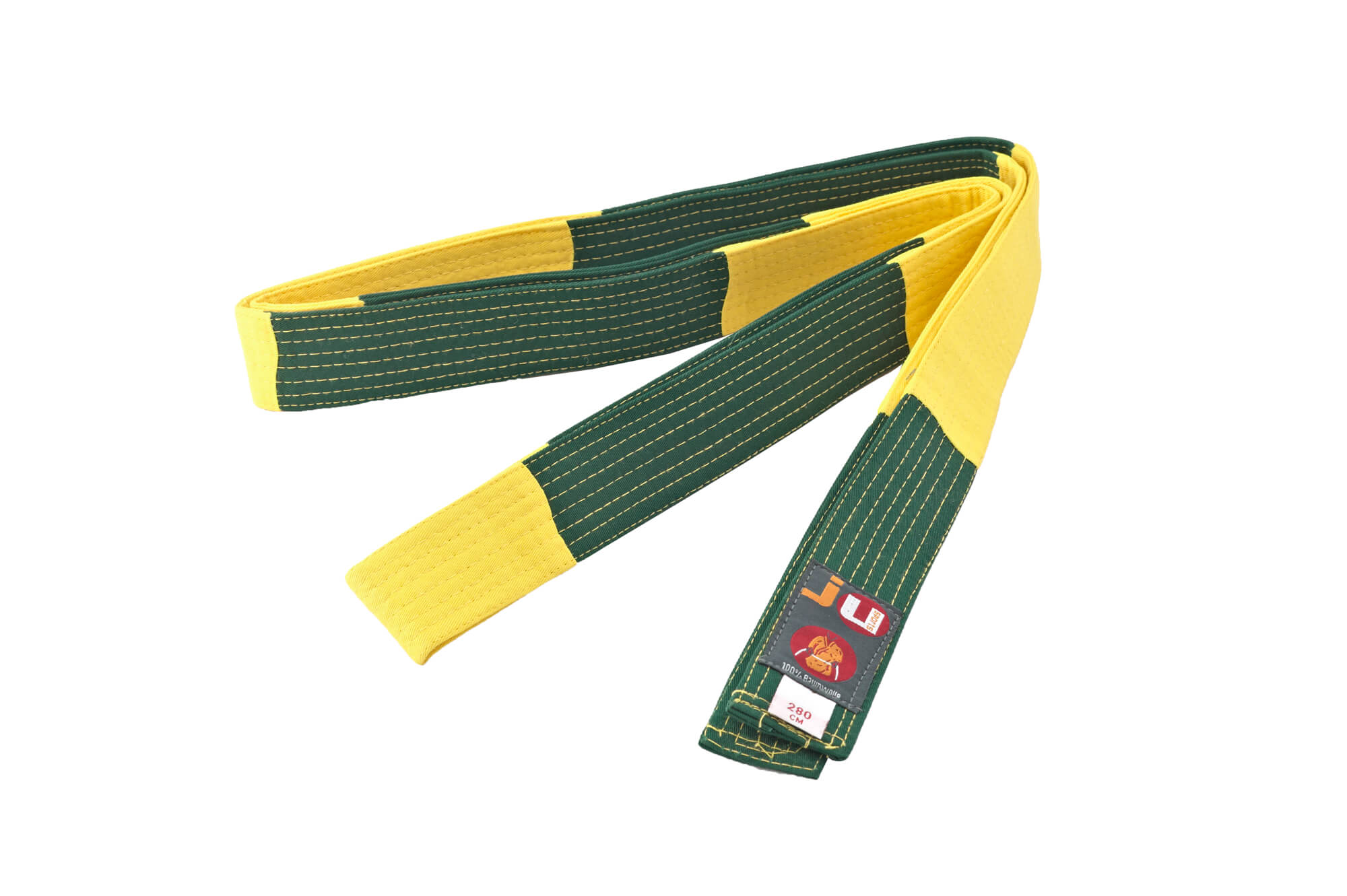 Ju-Sports BJJ Tournament belt green/yellow