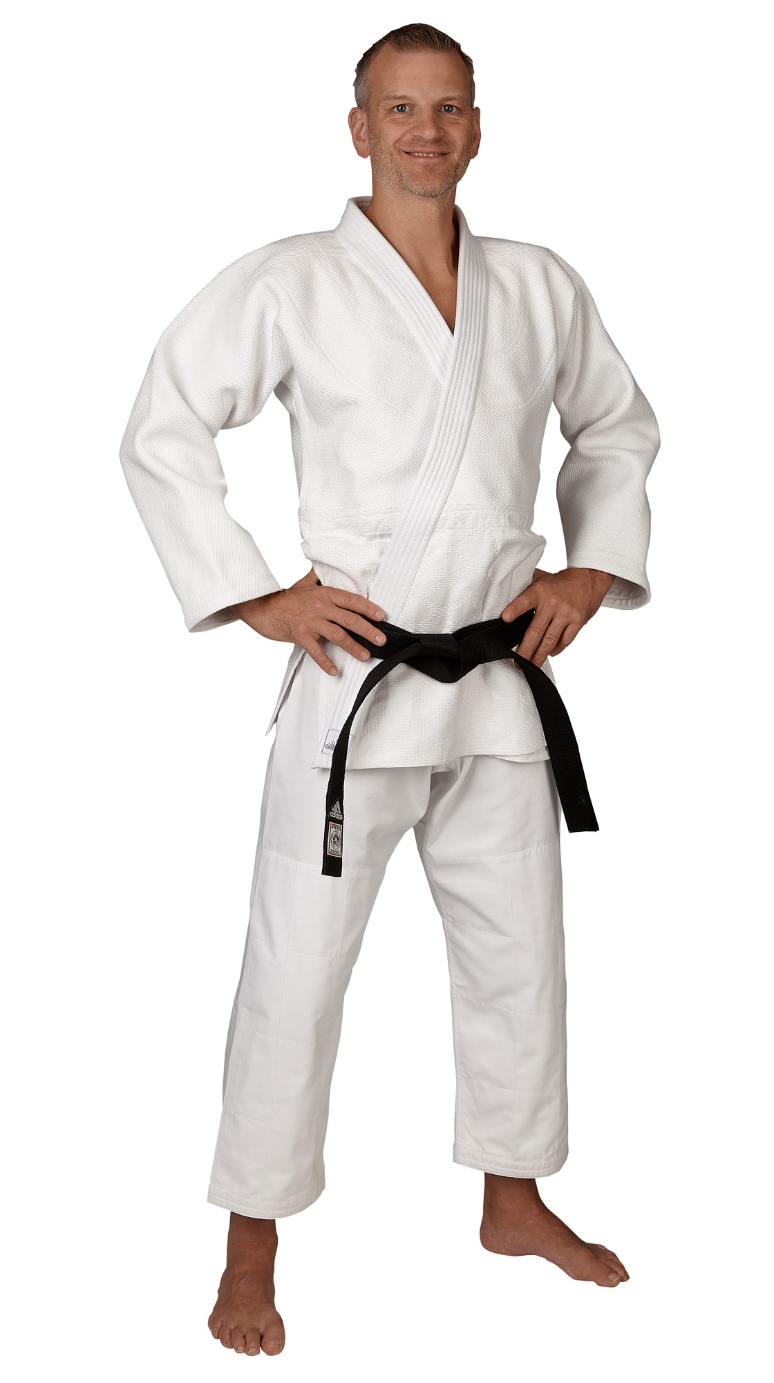 adidas judo gi Millenium J990 white / silver 