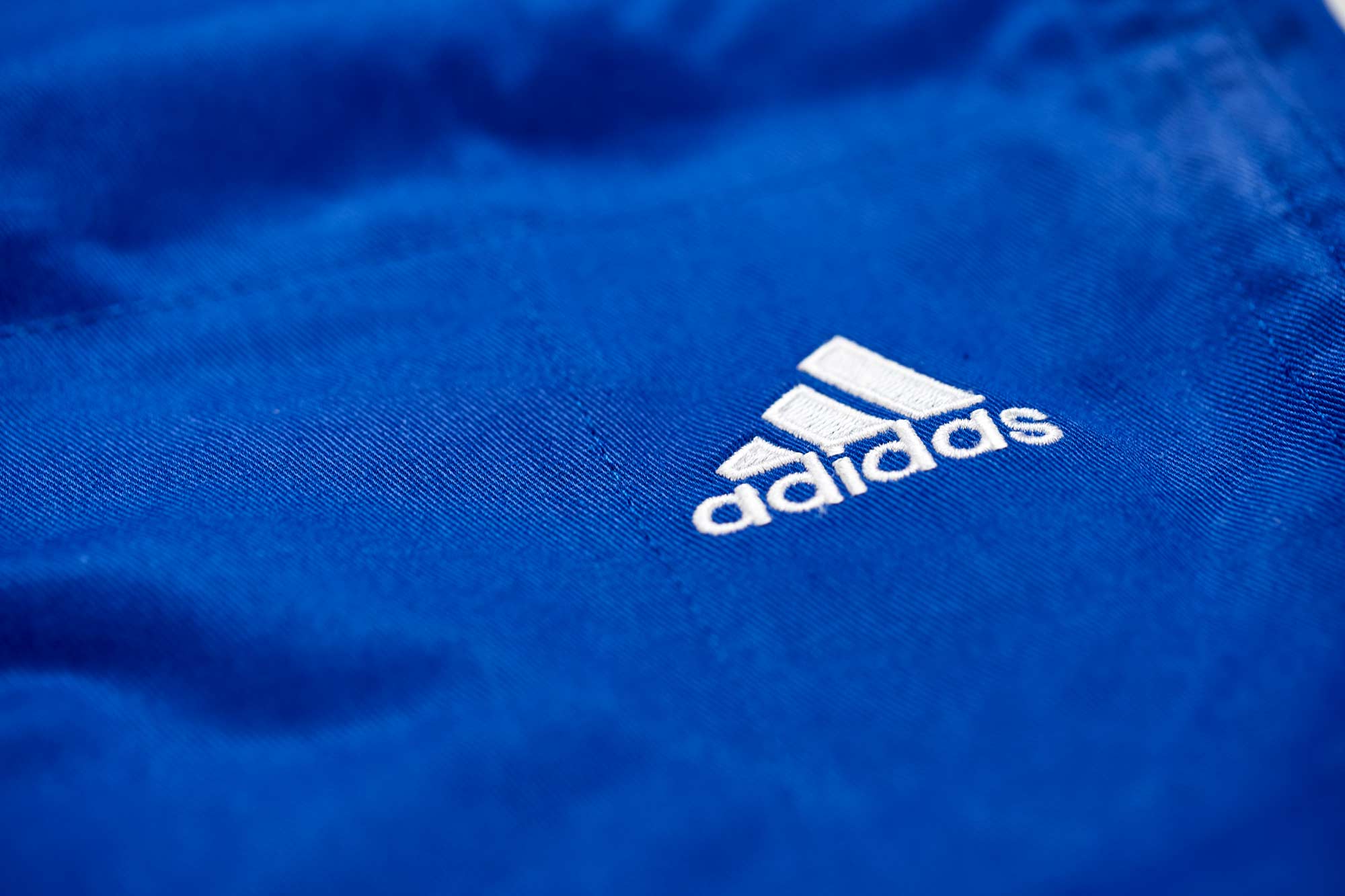 adidas judo gi Champion II JIJFS, blue / white stripes slim cut