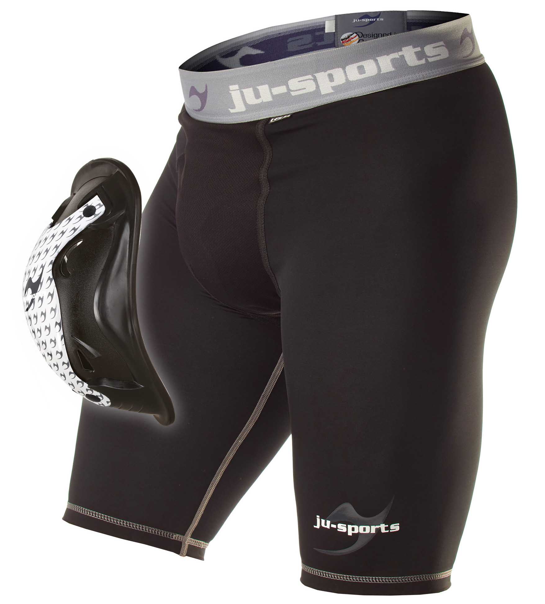 Ju-Sports Compression Base Shorts mit Motion Pro Flexcup, Tiefschutz