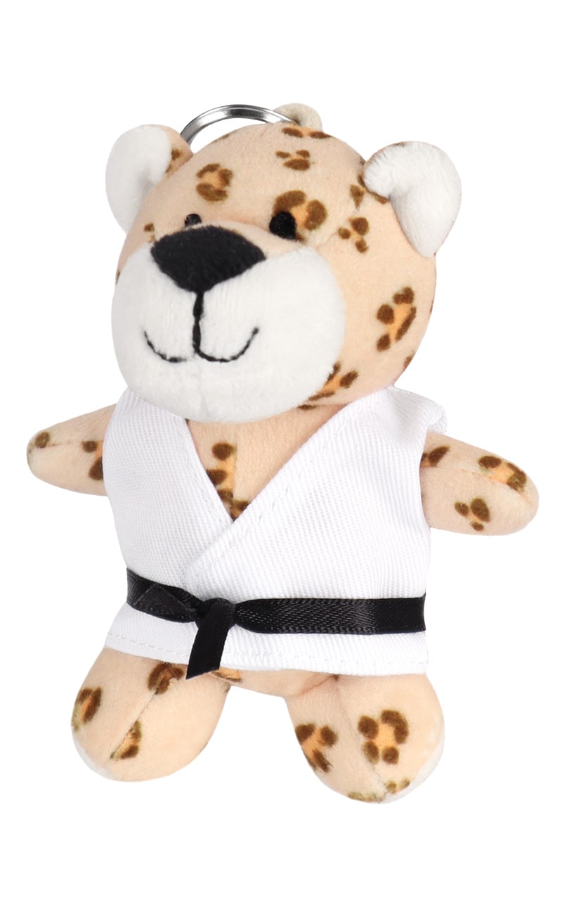 Leopard Plüschtier Schlüsselanhänger (ca. 10 cm)