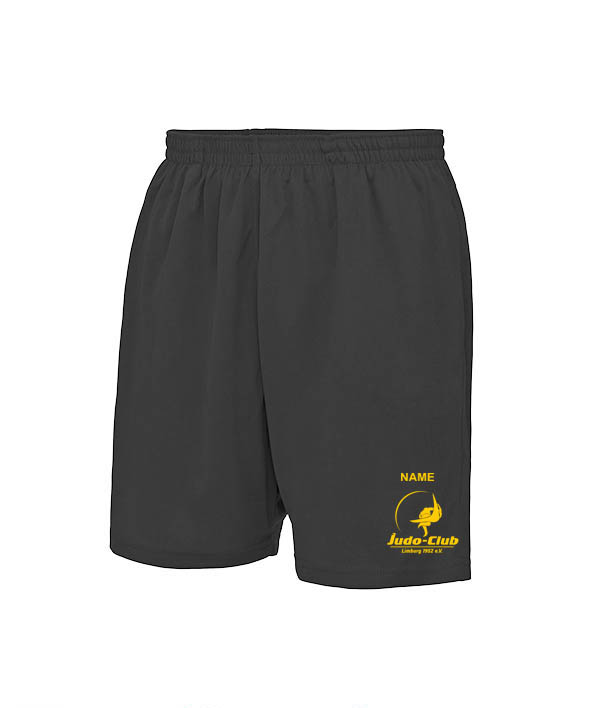 shorts, athletic, drawstring, black, logo-yellow, shorts, drawstring, athletic, black, logo