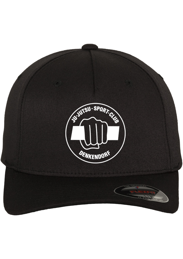 Kappe, Baseballkappe, schwarz, Logo, Handgriff