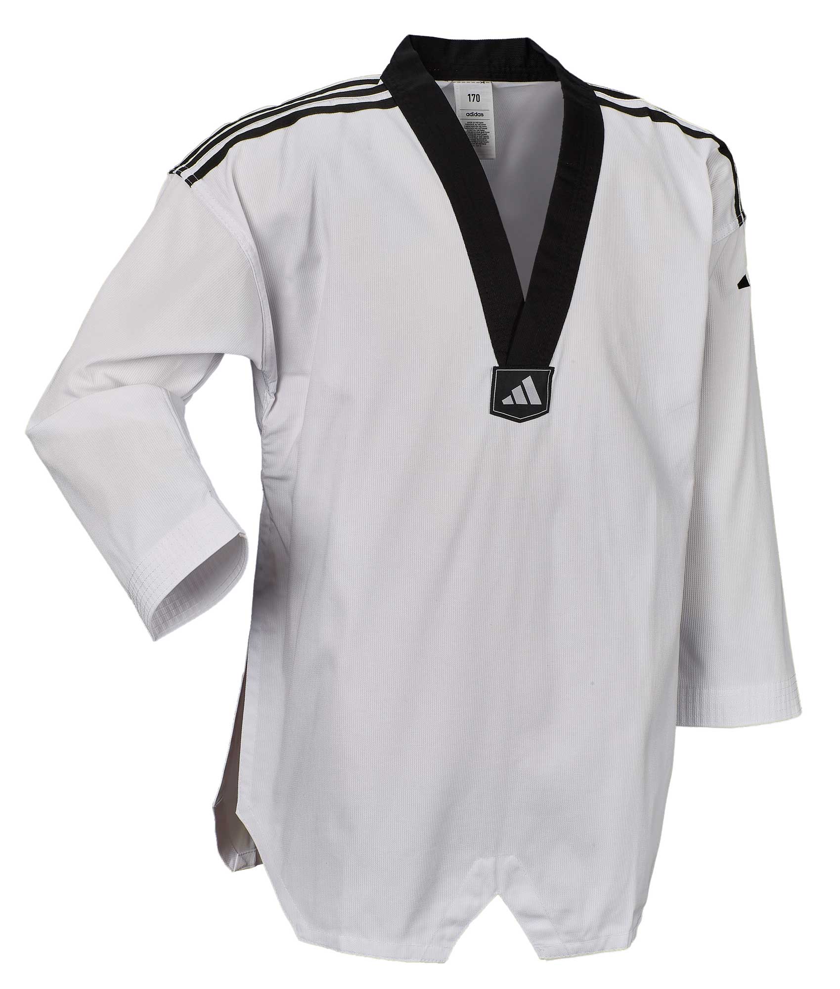 adidas TKD dobok adi club ADITCB02 black collar / black stripes adidas TKD dobok adi club ADITCB02 black collar / black stripes