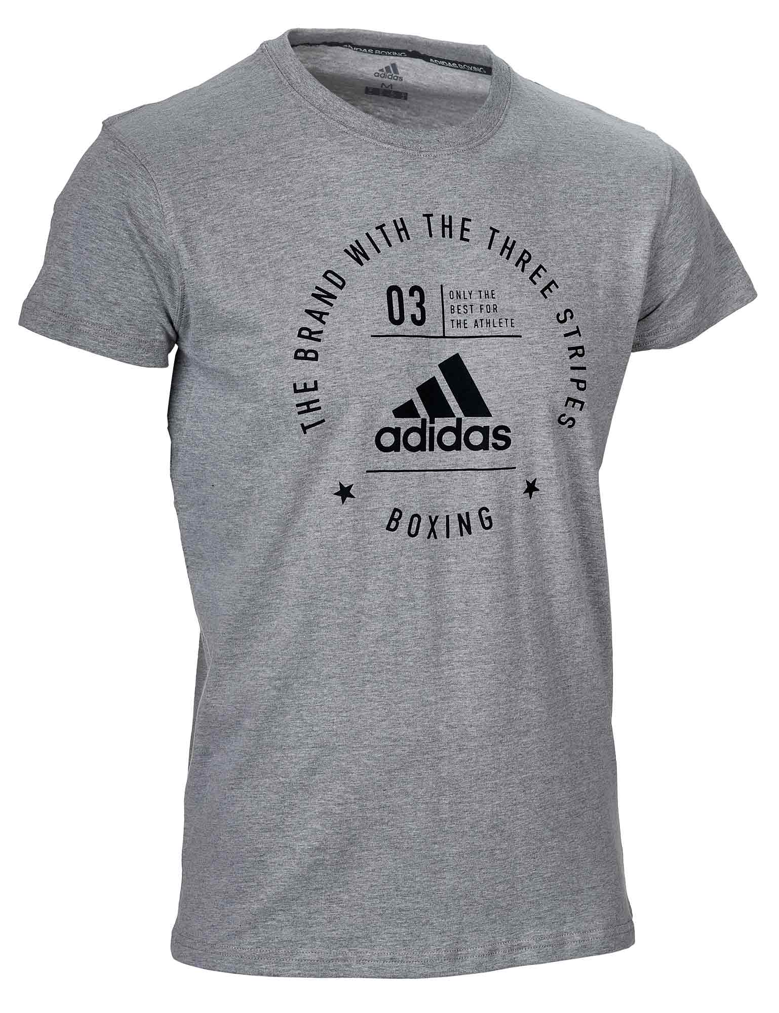 adiCL01B_CA-Community-T-Shirt-gray_black-01 adidas Community T-Shirt BOXING grey/black adiCL01B