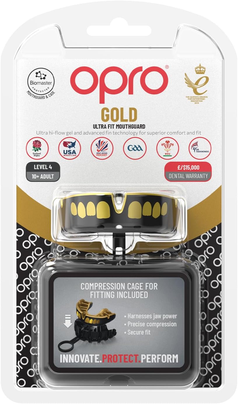 OPRO Mouthguard Gold Grillz Senior 2022 edition