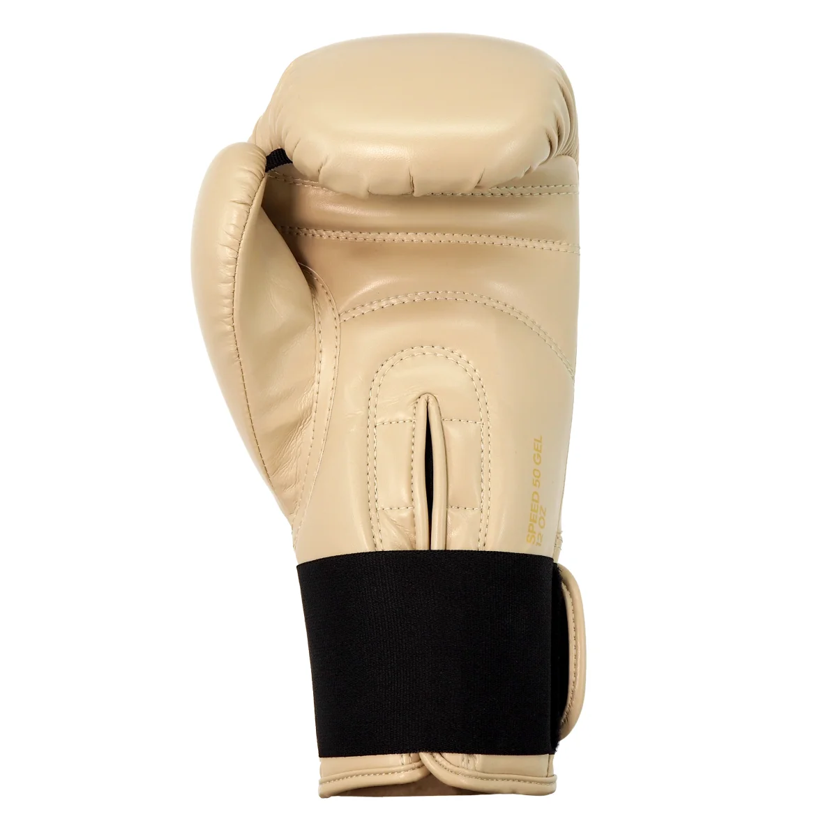 Handschuh, Boxhandschuh, Leder, Beige, Ringslippe