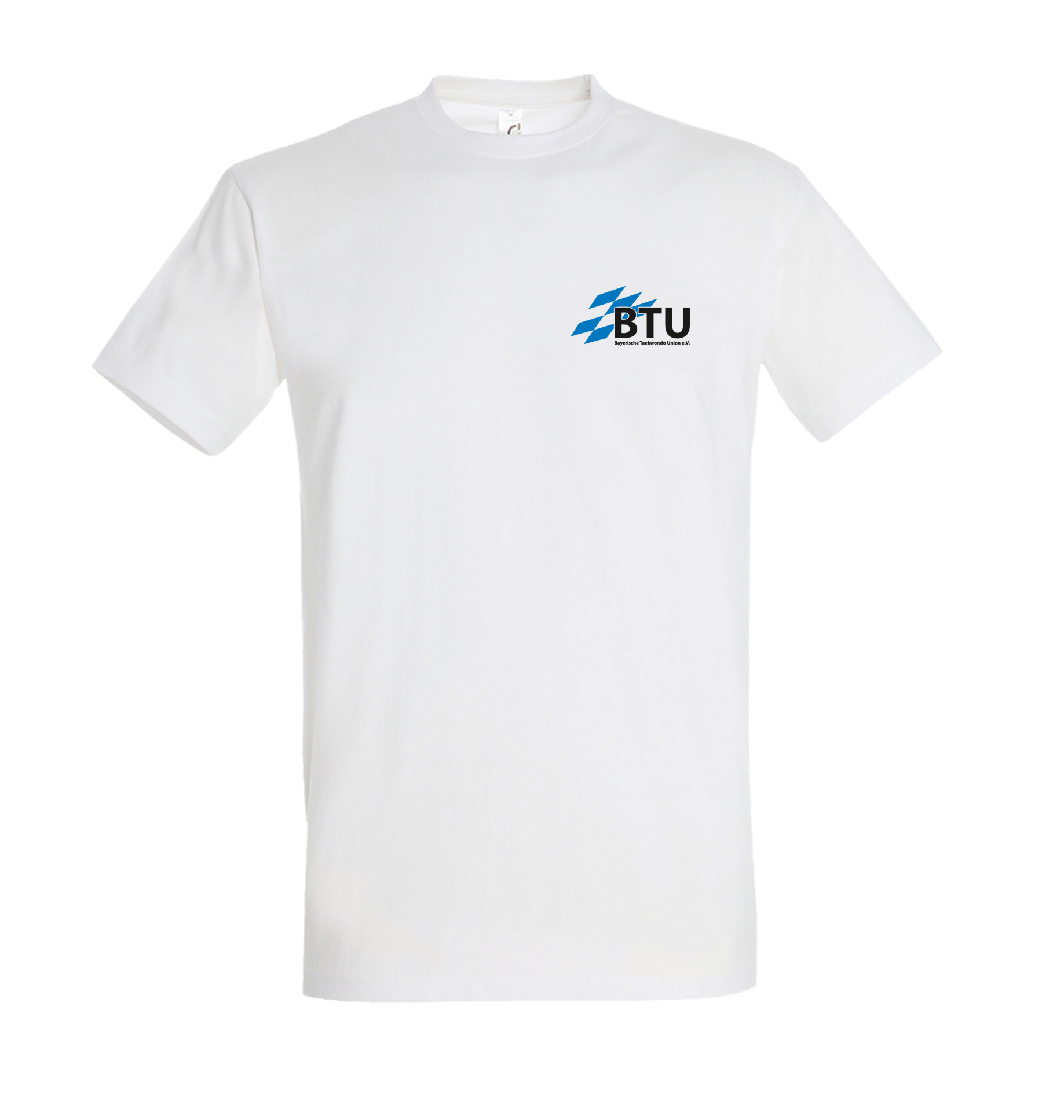 T-Shirt, Weiß, Kurzarm, Logo, BTU