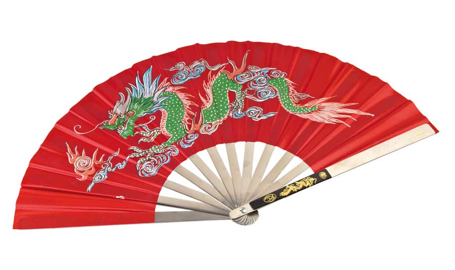 Steel Fan Dragon red