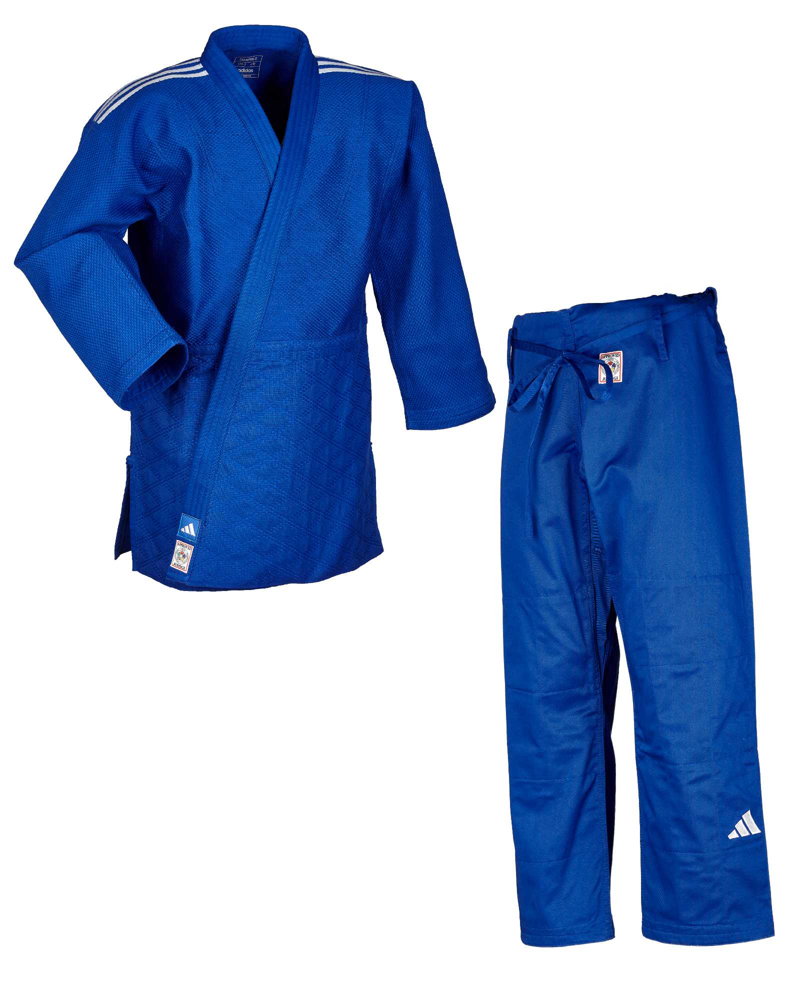 adidas judo gi Champion III JIJFS-2 blue/white stripes