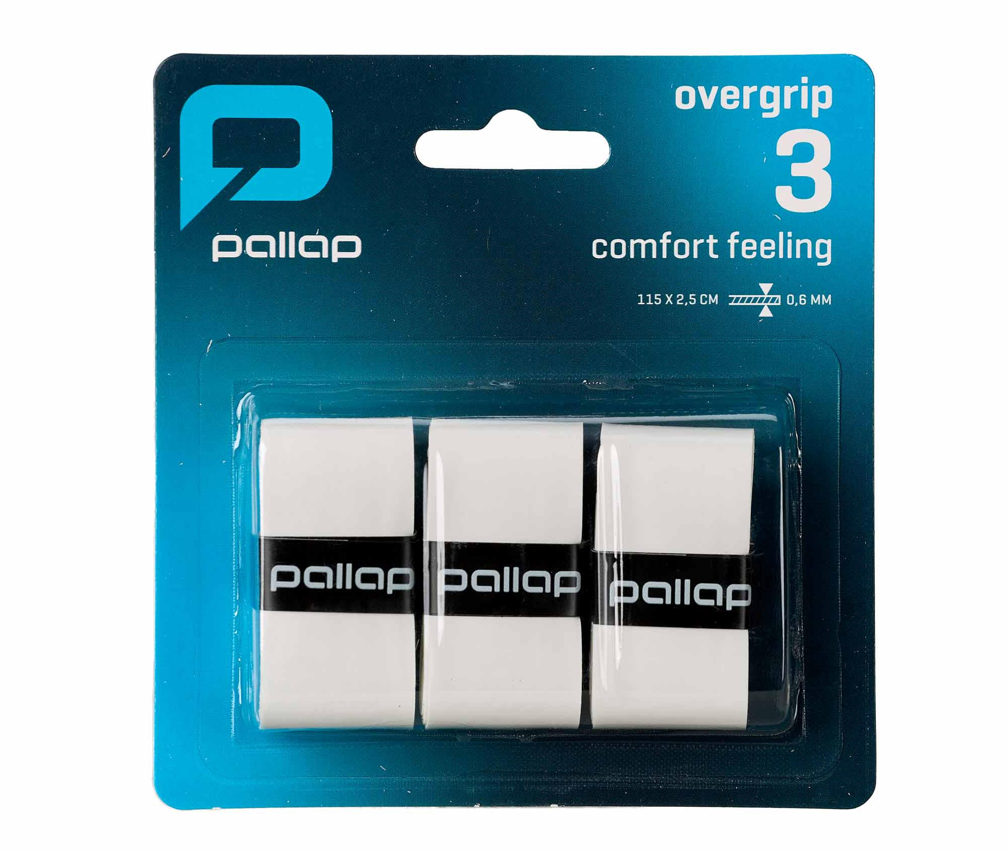 Pallap overgrip white, set of 3 | PAG002W