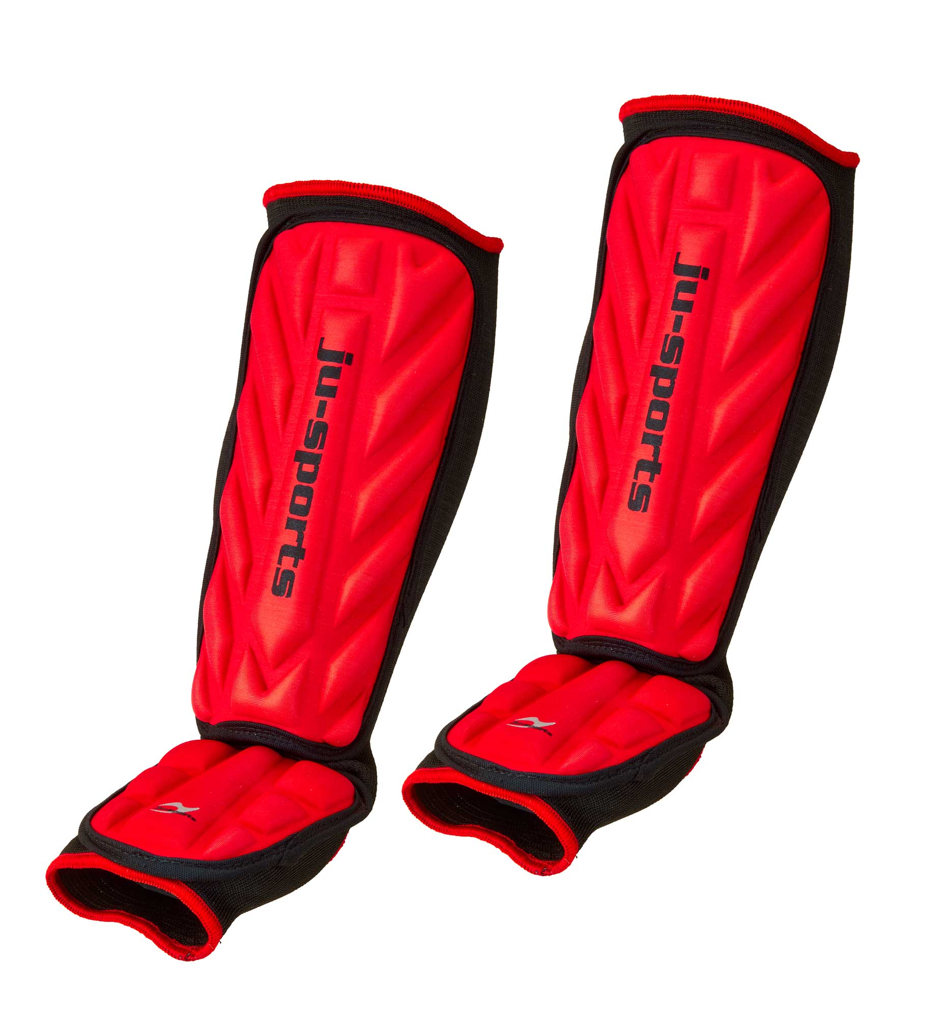 Ju-Sports Shin & Instep Protector V-Shape C-19 Red