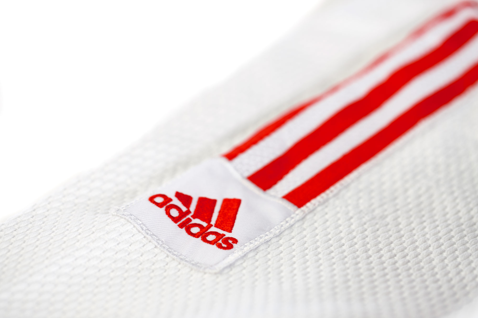 adidas judo gi Quest JJ660 white / red stripes