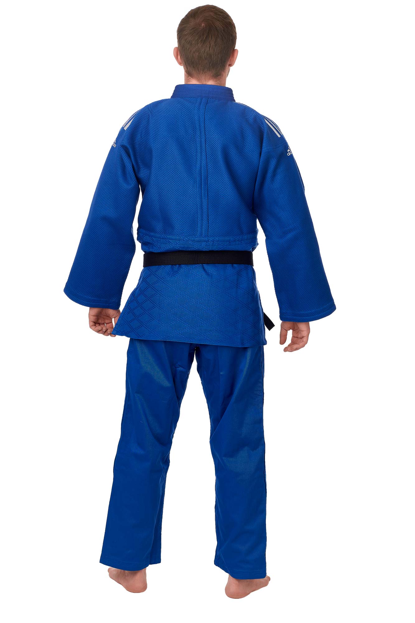 adidas judo gi Champion II JIJF, blue / white stripes